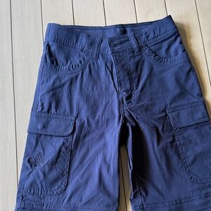 Kids Navy Cargo Shorts